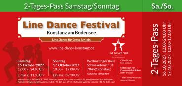 2 Tages Pass Sa und So Line Dance Konstanz 2027
