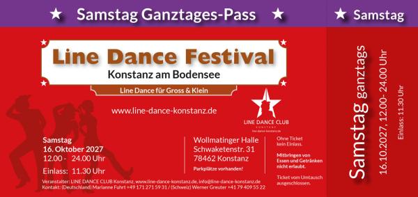 Samstag Ganztages Pass  Line Dance Konstanz 2027