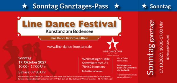 Sonntag Ganztages Pass  Line Dance Konstanz 2027